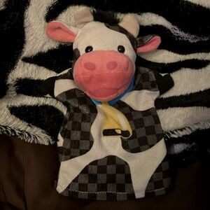 Melissa & Doug Cow 🐮 Hand Puppet Plush